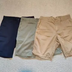 ユニクロ チノショーツ 3枚セット M
