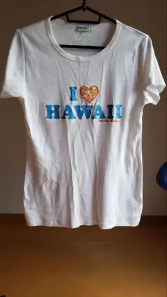 HONOLUA　半袖　ロゴ　I love HAWAII　ホワイト　L Tシャツ