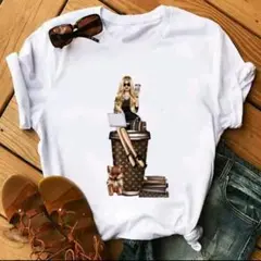 モノグラムTシャツ ホワイト