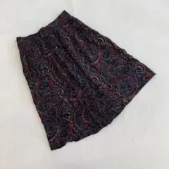 ⭐️ペイズリー柄スカート⭐️ 古着　完売品　下北沢　レーヨン素材　膝丈