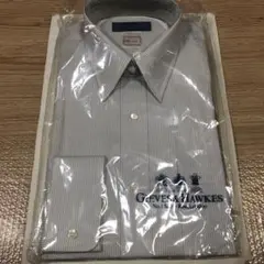 本日限定値下デッド未使用海島綿Gieves & Hawkesストライプ長袖38