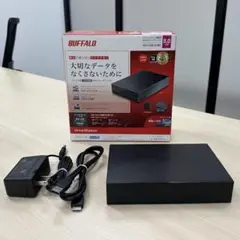 【保証残有】　BUFFALO　外付けHDD　8TB　HD-LE8U3-BB