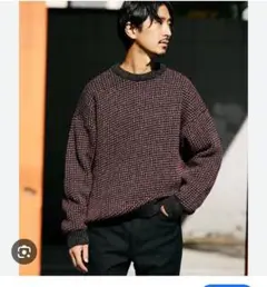 JOURNAL STANDARD カラーネップ バーズアイニット ブラック M