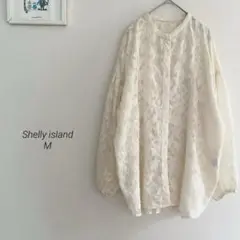 Shelly island ジャガードシアーブラウス4533