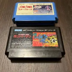 ファミコンソフト スター・フォース & ボンバーマン　動作品