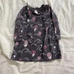 h&m ワンピース 黒 うさぎ 80cm スカート ベビー 子供服