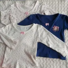 長袖 肌着 シャツ 3枚セット 90