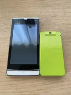 [ジャンク品]ウィルコム　WX04K スマートフォン&WX334K ハニービー