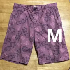 ユニクロ　イオラニ　ハワイアン　ハイビスカス　ショートパンツ　M ピンク