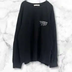 シューラルー　 ブラック長袖Tシャツ　トップス　英文字プリント　M シンプル