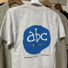 アメリカ古着・メイドインUSA・ABC-MART・両面プリント・霜降りグレー・M