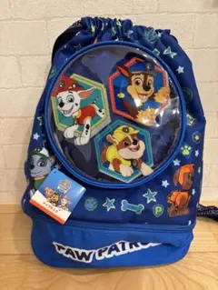 パウ・パトロール　ナップザック　青