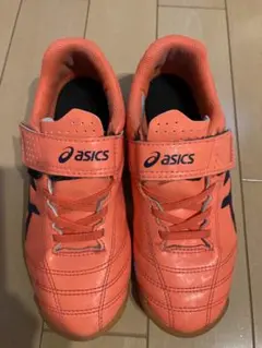 asics JUNIOLE オレンジ 室内用サッカーシューズ19センチ