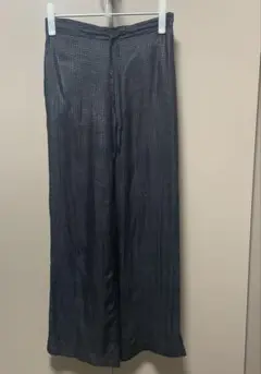 KROMALUDI スノアンドモリソン　silk plaid pant
