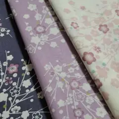 素敵な和♪♪　きれいカラー♪♪　風光明花　～梅～　花柄生地　フラワー　スケアー