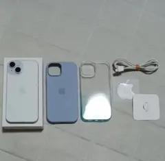 iPhone15 128g SIMフリー 日本国内版 ブルー本体　 オマケ多数