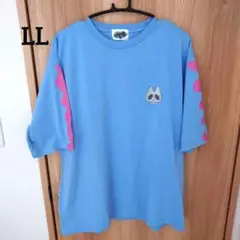 あのちゃんの電電電波Tシャツ　LLサイズ　サックス