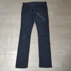 トレートデニム　ブラック