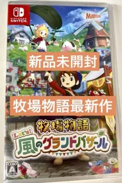 新品未開封　牧場物語 Let's！風のグランドバザール　 Switch版