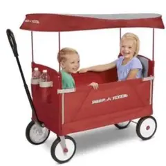 ☆新品☆ Radio flyer folding canopy wagon