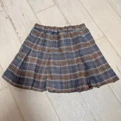 (新品)Bee♡チェック柄プリーツスカート100