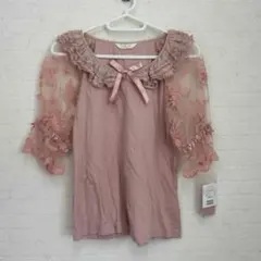 う2 新品　ピンクハウス　カットソー　Tシャツ　トップス　レース