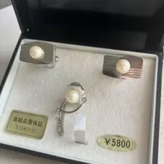 お値下❤️バールカフリンクスとタイピンセット