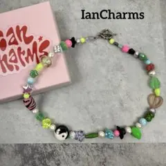 IanCharms ビーズネックレス 箱付属 マルチカラー　イアンチャーム