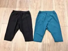 ユニクロ リラックスフィットエアリズムレギンス 90 まとめ売り 黒 緑