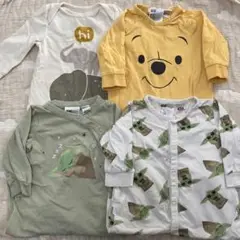 ★お盆限定★ベビー用ロンパース4枚セット 70前後
