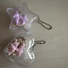 ハンドメイド クリアストラップ2個セット