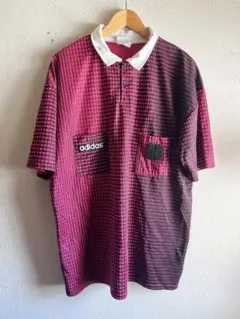 90s adidas グッドレギュラー サッカー　ゲームシャツ　ポロシャツ　古着