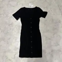 【未使用品】Abercrombie & Fitch ブラックミニワンピース