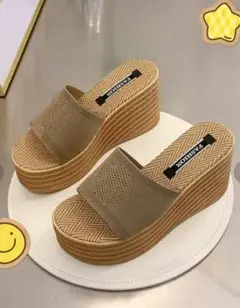 週末セール!!美品★厚底ミュールサンダル レディース 韓国