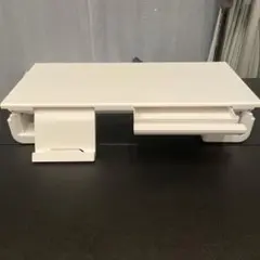モニタースタンド ディスプレー 小物入れ ホワイト 白 スマホ置き 折りたたみ式