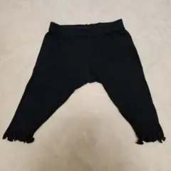 黒のフリル付きベビーレギンス
