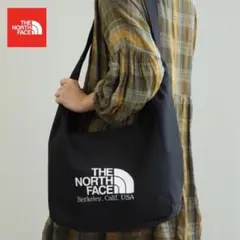 新品未使用 ノースフェイス ビッグロゴ ショルダーバッグ エコバッグ ブラック色