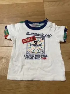 DOUBLE.B Tシャツ サイズ80 カラフル袖　ダブルビー