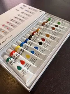 アクリル絵の具 12色セット 12ml