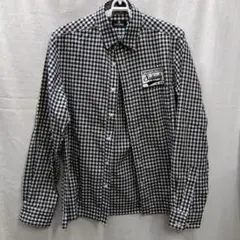 Subciety ブラック・ホワイトチェック シャツ M