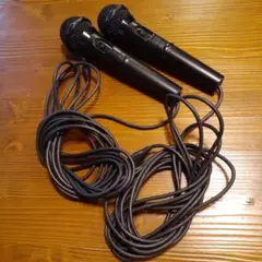 Nintendo Wii U マイク2本セット WUP-021　中古品/傷あり