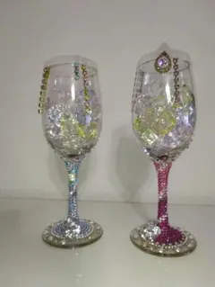 美品【グラスストーンアート　 2個で】