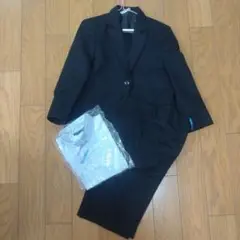 hiromichi nakano黒スーツと水色シャツセット