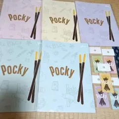 Pocky オリジナルノート5冊+ステッカー5枚セット