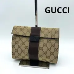 良品 GUCCI gg柄 ポーチ 小物入れ クラッチバッグ キャンバス
