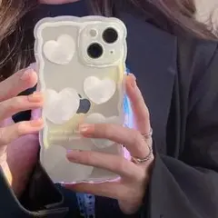 おしゃれ❤️可愛い！❤️iPhoneケース 韓国 ハート クリア 透明 新品