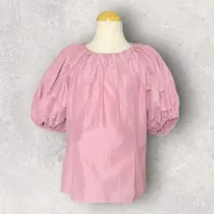 leur logette ルールロジェット ブラウス ピンク バックリボン S