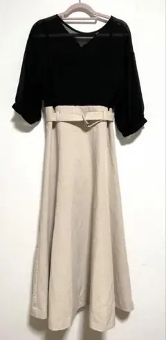 ノエラ 半袖シフォンワンピース