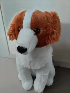 コーイケルホンディエ　おでこちゃん　おすわり　いぬ　ぬいぐるみ　舌出しver