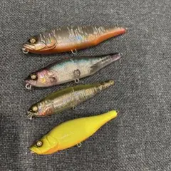 natural_lure ハンドメイド　トップウォータールアー ⑪角材 ハンドメイドルアー トップウォーター マットクリア バス